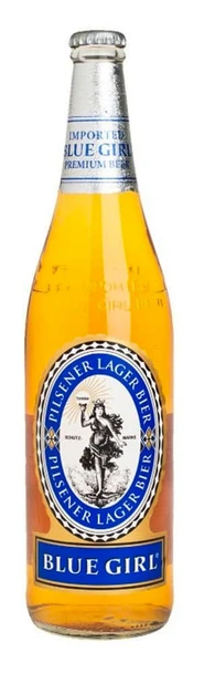 Case of Blue Girl Premium Beer Pilsner Lager, 330ml bottles x 24