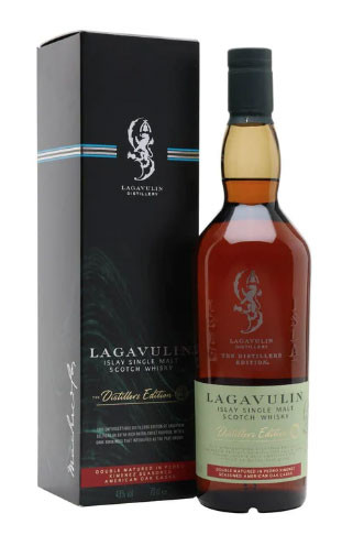 Bottle of Lagavulin Distillers Edition Islay single malt whisky, 700ml
