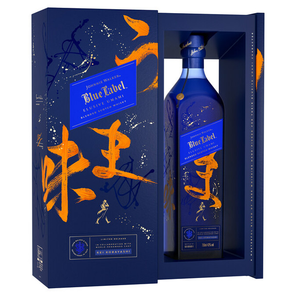 Bottle of Johnnie Walker Blue Label Elusive Umami Limited Edition Scotch whisky, 750ml