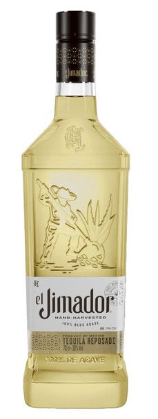 Bottle of El Jimador Reposado Tequila 700ml, golden 100% Blue Agave tequila