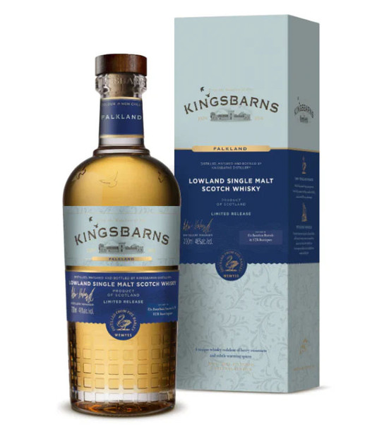 Bottle of Kingsbarins Falkland Lowland Single Malt Scotch Whisky, 700ml