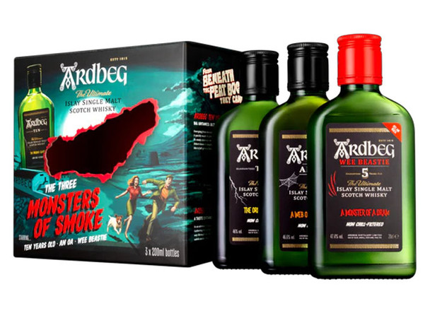 Monsters of Smoke Trio Gift Set with three 200g jars of smoky seasoning blends