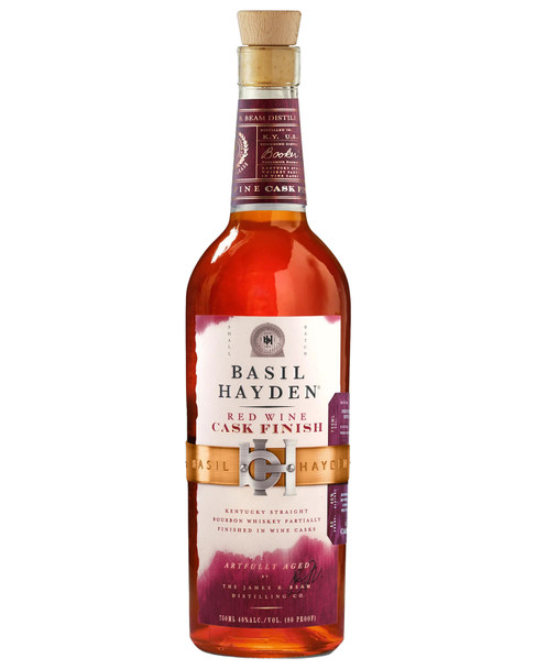 Bottle of Basil Hayden Red Wine Cask Finish bourbon whiskey, 700ml