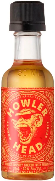 Howler Head 50ml banana-infused bourbon mini bottle