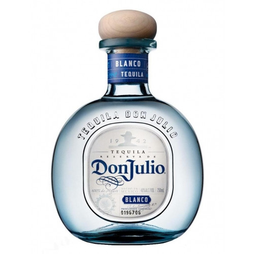 50ml bottle of Don Julio Blanco Tequila, a clear silver agave spirit from Mexico