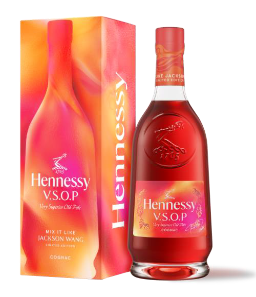Hennessy VSOP 700ml Jackson Wang Limited Edition 2025 bottle with red and gold design