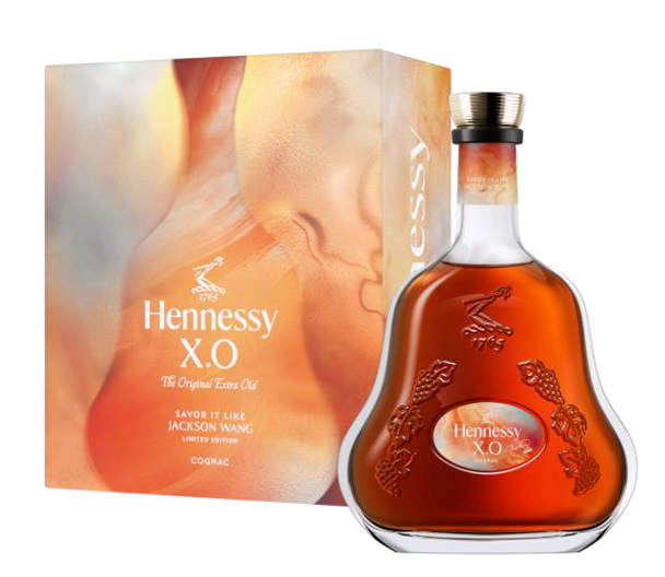 Hennessy XO 700ml Jackson Wang Limited Edition 2025 bottle with red and gold design