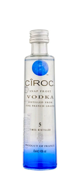 Ciroc French Vodka branded 50ml glass with sleek design