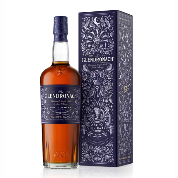Bottle of Glendronach Ode To The Dark 700ml single malt Scotch whisky