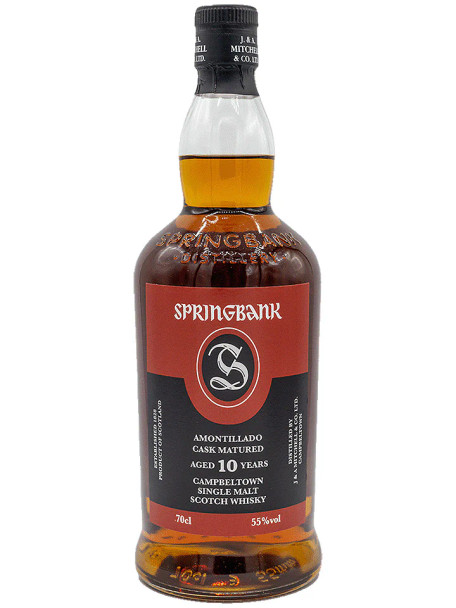 Bottle of Springbank 10yo Amontillado 2024 single malt Scotch whisky, 700ml 55% ABV