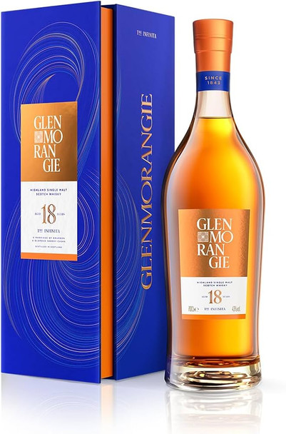 Bottle of Glenmorangie 18 Year Old Single Malt Scotch Whisky, 700ml
