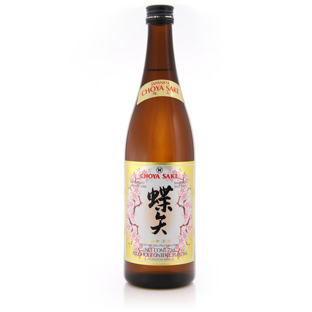 Bottle of Choya Sake, traditional Japanese rice sake from Nara, 720ml