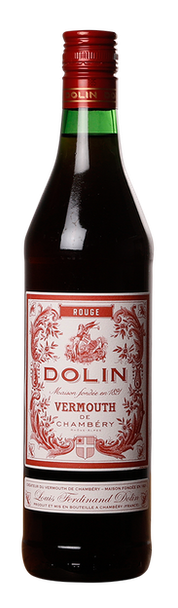 Bottle of Dolin Vermouth Rouge (Red) 700ml, a French red vermouth