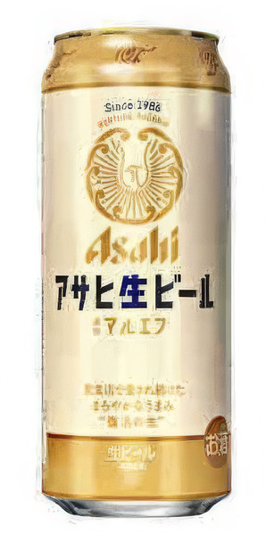 Case of Asahi Draft Maruefu beer, 500ml cans x 24, 4.5% ABV