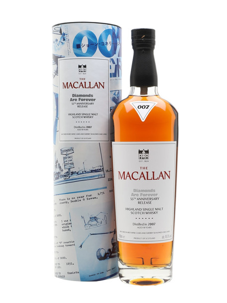 Macallan Diamonds Are Forever 2007 18 Year Old single malt whisky, 700ml bottle