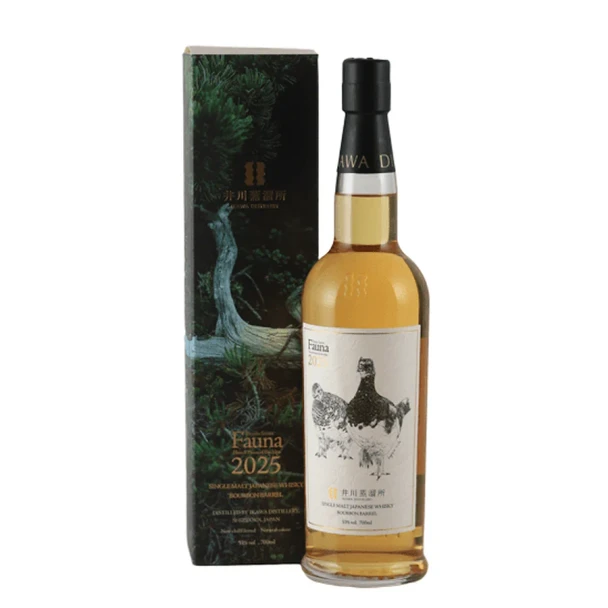 Bottle of Ikawa Distillery Fauna Bourbon Barrel Finish Single Malt Whisky 2025 Release, 700ml