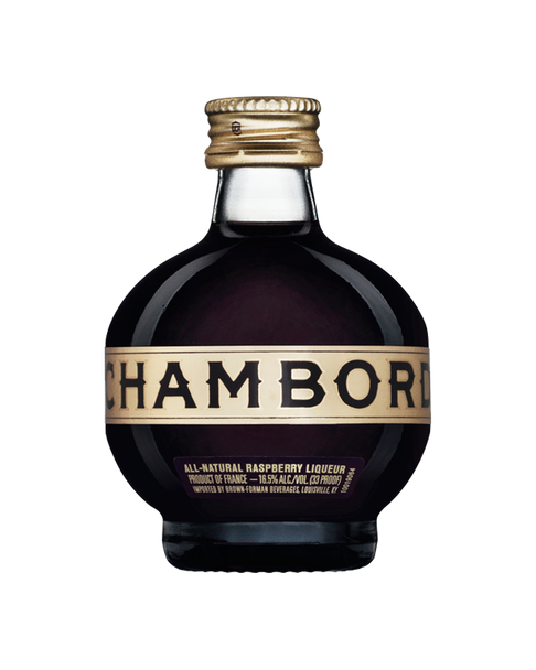 Chambord 50ml black raspberry liqueur mini bottle with jeweled decanter design