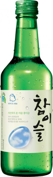 Bottle of Chamisul Soju, 360ml, Korean bamboo charcoal filtered spirit