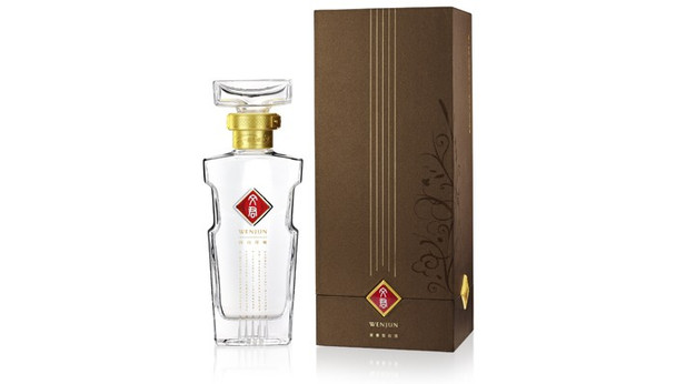 Bottle of Wenjun 500ml traditional Chinese white spirit (baijiu), 52% ABV
