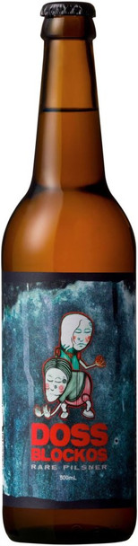 Bottle of Doss Blockos Rare Pilsner 500ml, a limited-production Australian craft lager