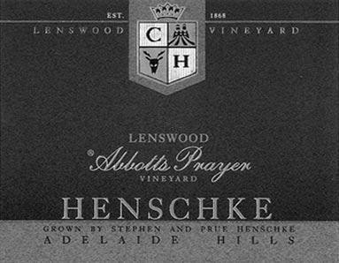 Bottle of Henschke Lenswood Abbotts Prayer Merlot - Cabernet Sauvignon 1999 wine