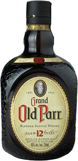 Old Parr 12 Year Old Blended Scotch Whisky in signature square brown bottle, 750ml