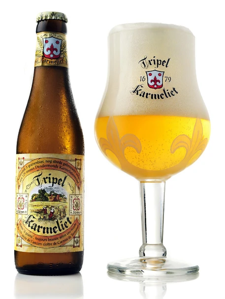 Bottle of Tripel Karmeliet 330ml, a Belgian Tripel beer brewed with barley, wheat, and oats