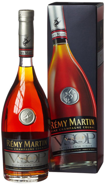 Bottle of Remy Martin VSOP Mature Cask cognac