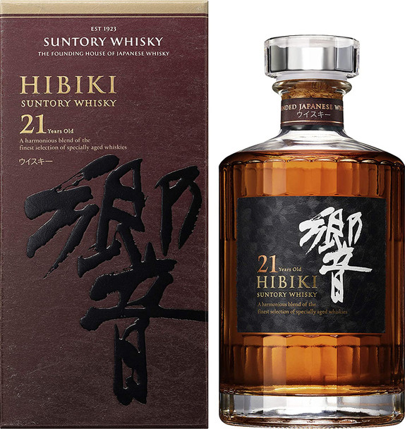 Bottle of Hibiki 21 Year Old blended whisky