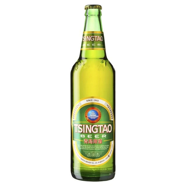6-pack of Tsingtao Chinese lager beer in 640ml longneck bottles
