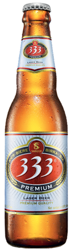 6-pack of 333 Beer "Ba Ba Ba" 330ml bottles, Vietnam's iconic SABECO lager
