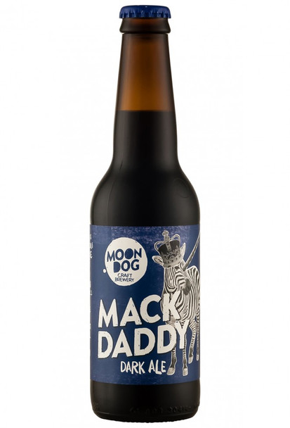 Moon Dog Mack Daddy Dark Ale single 330ml bottle, Australian hoppy dark ale