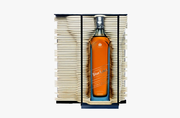 Johnnie Walker Blue Alfred Dunhill Limited Edition 1L blended Scotch whisky bottle and box