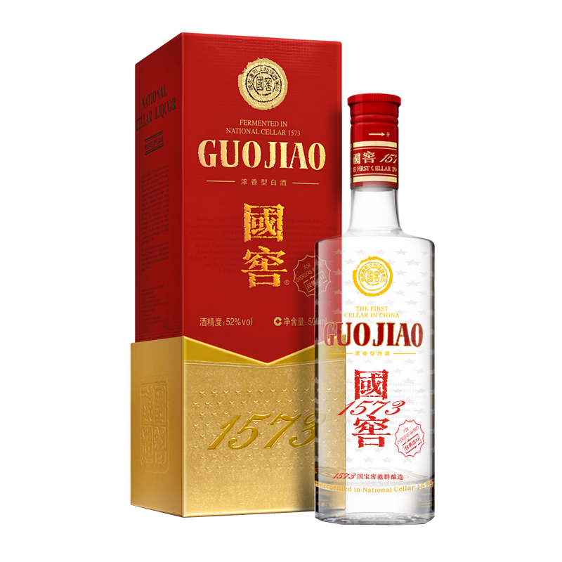 GUOJIAO 1573 國窖 白酒 中国酒 52% 500ml GuoJiao National Cellar 1573 Classic 500ml Chinese Liquor