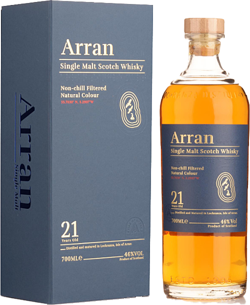 Arran 21 Year Old Single Malt Scotch Whisky 700ml