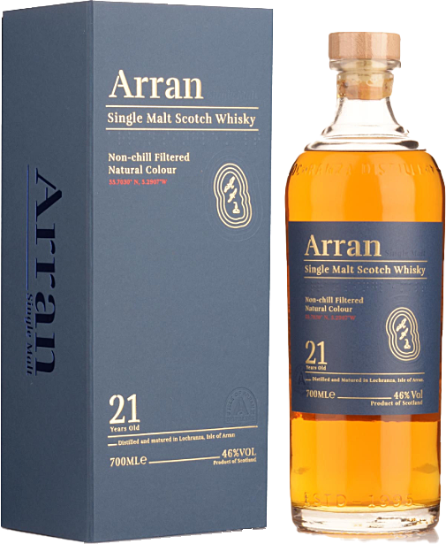 Arran 21 Year Old Single Malt Scotch Whisky 700ml