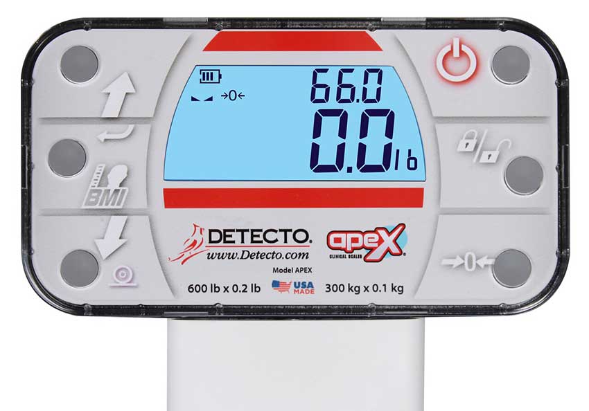 Detecto Physician Mechanical Beam Scale with Height Rod & Hand Post