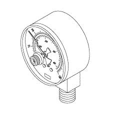 Pressure Gauge For Tuttnauer and Midmark Autoclaves Part: RPG693