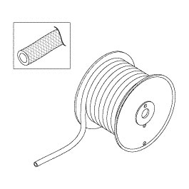 Tubing 3/8" ID x .594", Clear Braid DSD Medivators Part: RPT879