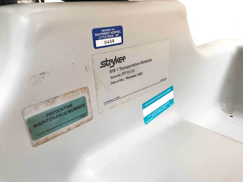 Used Stretcher, Transport Stryker 919-1 Info