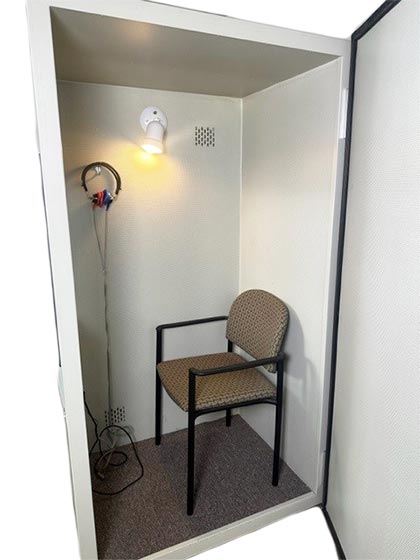 Excel Audiometric Sound Booth with Door Open