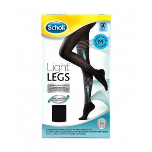 Dr. scholl light legs 60 den talla m-negro