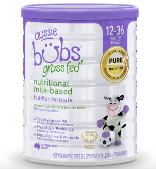 Aussie Bubs Grass Fed Nutritional Milk-based Toddler Formula, 28.2 oz 