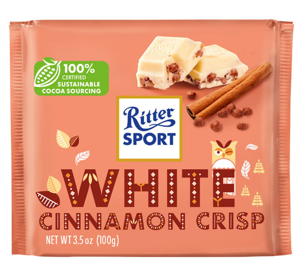 Ritter Sport White Cinnamon Crisp (100g)