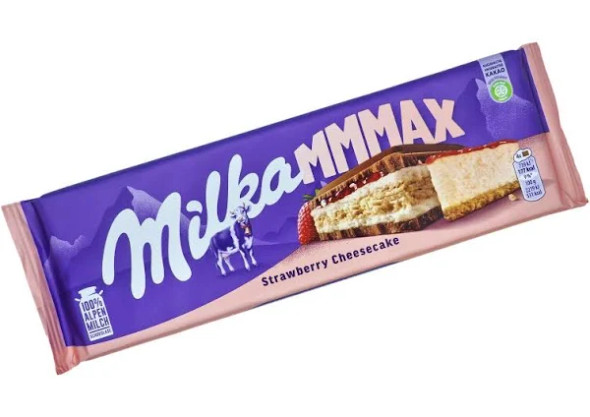 Milka Strawberry Cheesecake Chocolate Bar (300g)