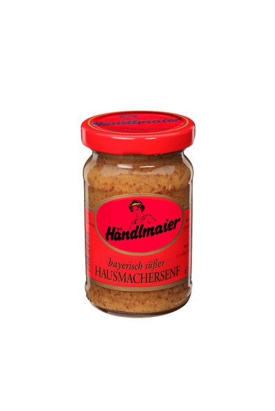 Händlmaier Sweet Bavarian Mustard 3.38 OZ. (100ml) 
Handlmaier Hausmacheresenf 100ml