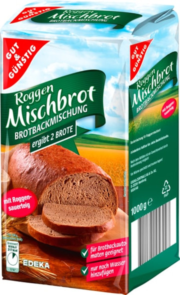 Gut & Gunstig Mischbrot Rye Bread Mix 35oz (1000g) Gut & Gunstig Mischbrot Rye Bread Mix 35oz (1000g)