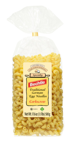 Bechtle Egg Noodles Cork Screw Style 17.6oz (500g)