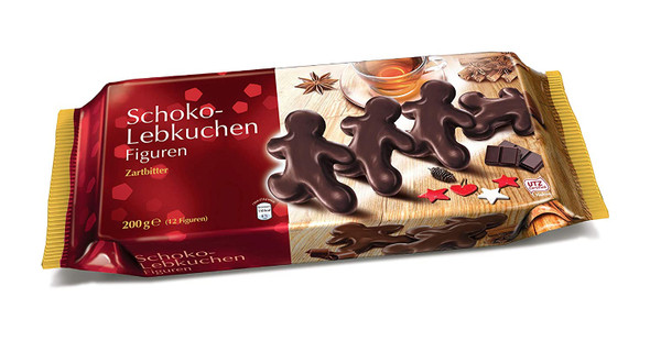 Stieffenhofer Dark Chocolate Lebkuchen Figurines (200g)