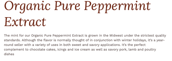 Nielsen-Massey Pure Peppermint Extract 2oz